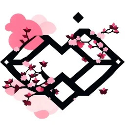 put the image in a sakura theme