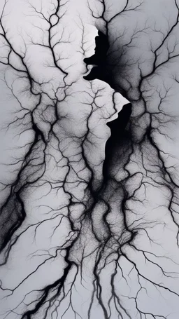 black vein, human veins, mixing together a lot of them, like a forest, big and small veins a lot of them