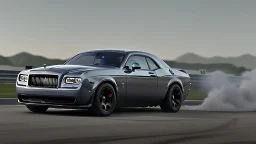 Rolls Royce As Dodge Challenger Hellcat 2023 , 4k, photorealistic