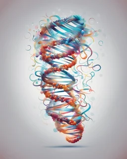 hair DNA vector illustration