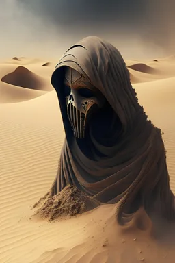 Death, future, sand