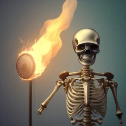 a skeleton archer with a glowing firehead, steam punk, realistic, made in octane, cinematic, ultra-realistic, extremely detailed octane rendering, 8K, VRAY Super Real ar 2:3, dof photorealistic futuristic 50mm lens hard lighting dark gray tintype photograph, realistic lighting, sepia color