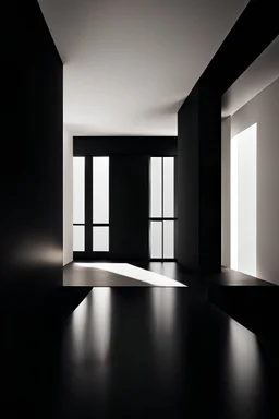 Bauhaus minimalism, beautiful deep rich black colors, magical lighting, Bauhaus Simplistic style, minimalist