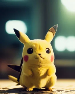 Pikachu, highly detailed, hyper-detailed, beautifully color-coded, insane details, intricate details, beautifully color graded, Cinematic, Color Grading, Editorial Photography, Depth of Field, DOF, Tilt Blur, White Balance, 32k, Super-Resolution, Megapixel, ProPhoto RGB, VR, Half rear Lighting, Backlight, non photorealistic rendering