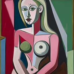 picasso pink woman Neoclassicism standing