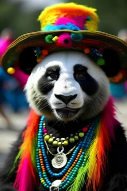 I am panda, but strong and rich panda,but show me in acid style, i am gypsy panda