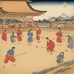 A baseball game in Ancient Japan