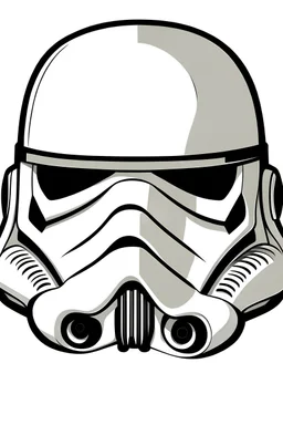Simple Stormtrooper clipart image on white background