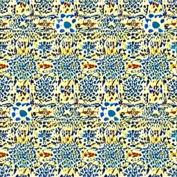 cream colors themed flowers in a pattern Alhambra