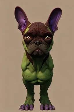 alien french bulldog musculature hulk body HD strong french bulldog hulk marvels Warcraft