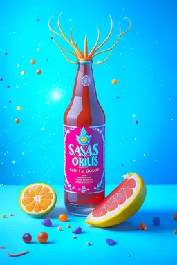 brand campaign for a new drink with orange and chili flavour santa´s drunk elfs high resolution