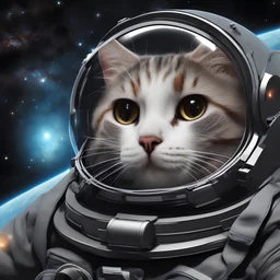 gato en el espacio
