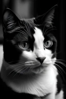 gato preto e branco