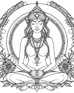 Coloring pages: Symbolism and Meditation