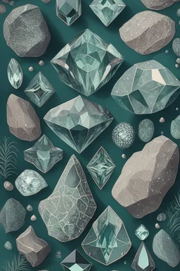 vintage Anorthite Gemstones Illustration, Cottagecore Aesthetic ,pattern,4k