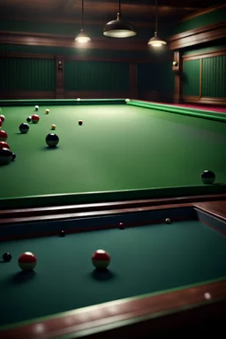 Snooker Waterscape, 8K resolution, high quality, ultra graphics, and detailed with lines.