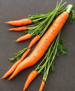 rocket made from carrot