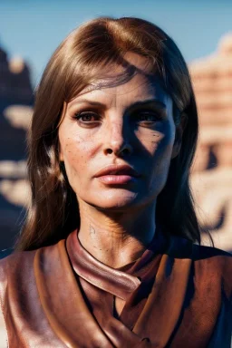 Portrait, young Raquel Welch, clean face, natural busty, prehistory leather cloth, desert, Ultra realistic, prehistory style, wide angle view, soft color, highly detailed, unreal engine 5, ray tracing, RTX, lumen lighting, ultra detail, volumetric lighting, 3d, finely drawn, high definition.