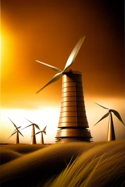 Please produce an innovative photo on the use of copper in renewable energy, solar panels, wind energy, inspired by the copper industry for the cover of a poster. The photo should be creative and without text, please be real and with more items. Please be a combination of all types of renewable energy