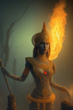 indian in the bitcoin mining hole, Fire theme art, Dark moody night atmosphere, , 8K, close-up face, anatomically perfect face, oak tree roots, ignore NSFW