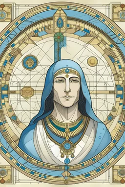 Portrait for astrology in Egyptian methology