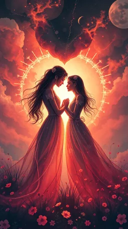 The soul of love of the woman