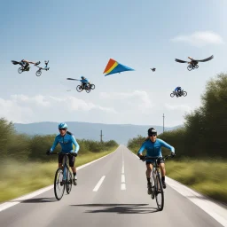 The distance between cities A and B is 40 km. Two cyclists leave respectively from A and B simultaneously towards one another, one with speed 10 km/h and the other with speed 15 km/h. A fly flies out with the first cyclist from A with the speed of 100km/h, reaches the second, touches his forehead and flies back to the first, touches his forehead, returnes to the second, and so on until the cyclists’ foreheads collide and squash the fly. How many kilometers altogether has the fly flown?