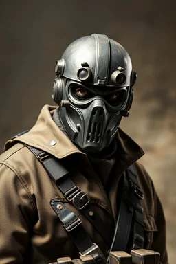 1950 mad mask heavy tech bad ass soldier photo concept character