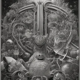 spongebob, Gustave Doré black and white illustration