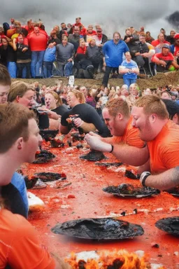 International LAVA EATING contest in Iceland