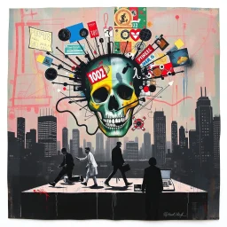 this isnt a game this is financial revolution style of basquiat x pollock