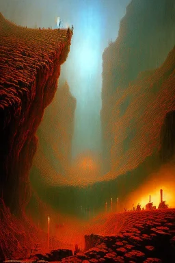 Dante’s inferno by Zdislaw Beksinski