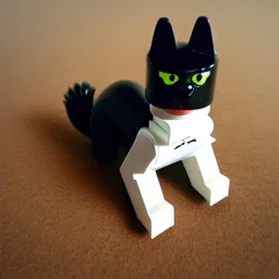 Eerie photo Lego cat