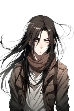 Attack on titan . Long black hair ,partty ,cute,badas,