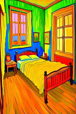 Painting Van Gogh, bedroom