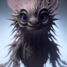 Cute fluid ink creature, big black eyes, unreal engine 5, 8k resolution, photorealistic, ultra detailed, by greg rutowski