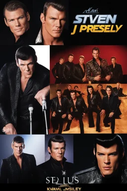 Alan Ritchson/Leonard Nimoy/Paul Stanley/Elvis Presley hybrid as Steven J. Kankels