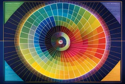 Create a poster showing appreciation for the beauty and importance of Mathematics. The upper half of the poster depicts a Fibonacci spiral pattern coming out of a blooming flower, representing mathematics in nature. The lower half displays an abstraction of Pythagoras' theorem, with brightly colored squares on the sides of a right-angled triangle, conveying the wonders of mathematical theorems. Finally, a globe in the center softly glows, signifying the ubiquitous role of mathematics in our worl