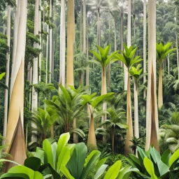 Botanic Spires 🍃🌱 whispers serenity, wrapped in the gentle arms of the amazon jungle.