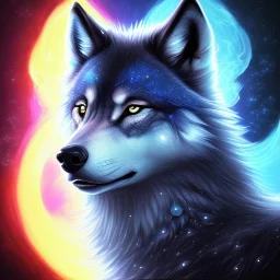 anime painting of a legendary cool wolf with black fur and blue piercing blue eyes in the night with black shade showing full body, extreme dense and fine fur, from the side, neon black flames, 8k resolution, detailed eyes, ultra hyperdetailed, Unreal Engine 5, ultra colorful, very small details