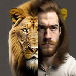 half-human, half-lion