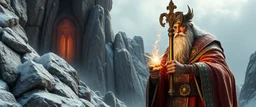 i want a pic the high priest of Aerdennor of a magical key now