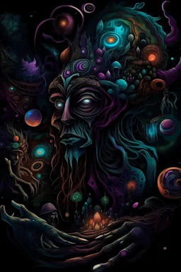 dark psytrance art