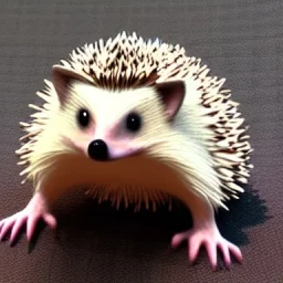 cute humanoid hedgehog on two legs