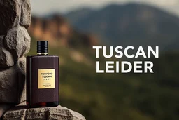 Professional image of Tomford Tuscan Leder cologne for advertising banner