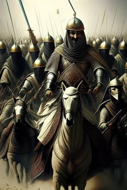 The mighty army with the greatness and honor of Islam