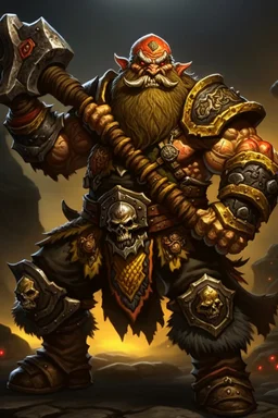 dwarf warrior enraged fury berserker fantasy barbarian armored wild savage angry axes cleaver attack striking swinging chopping dual wielding two weapons mad consumed warcraft war knight soldier strong attacking