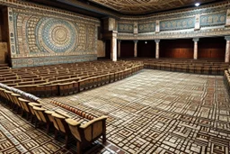 An auditorium with Roman mosaics