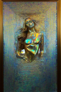 a mirror you never creaTED; Neo-surrealism; Optical Art; golden hour; iridescent; controversial; supremely detailed; stupendous