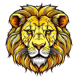 lion face coloring page coloerd